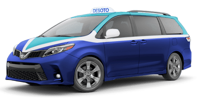 DeSoto Cab van taxi — Tri-Valley taxi service